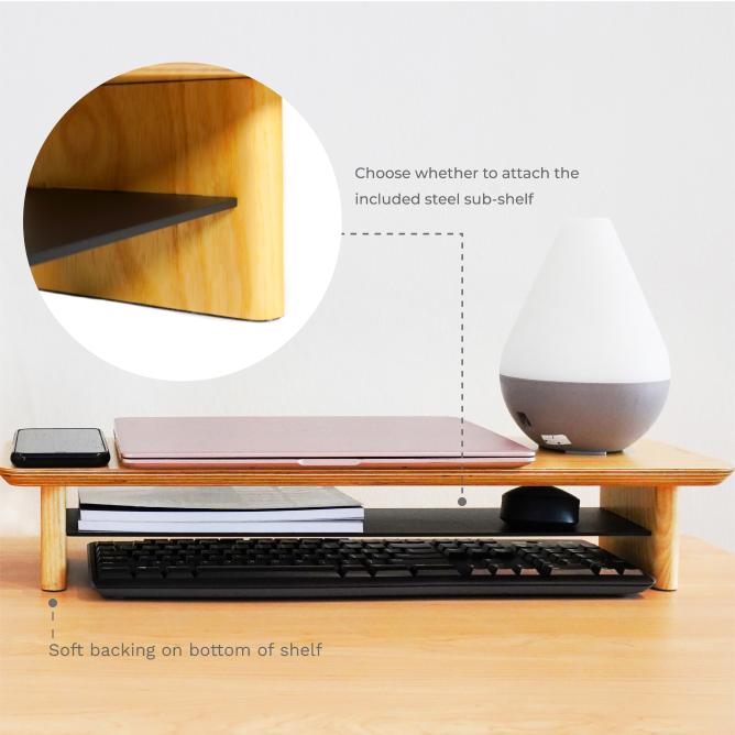 Modular Desk Shelves