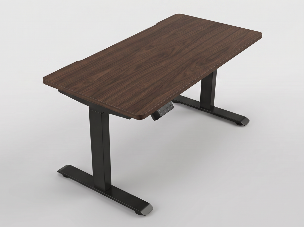 #color_aged darkened walnut top / black frame